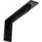 Ekena Millwork Embrey Steel Bracket, Powder Coated Black 2"W x 12"D x 5 1/4"H BKTM02X12X05EBPBL - alternate 1